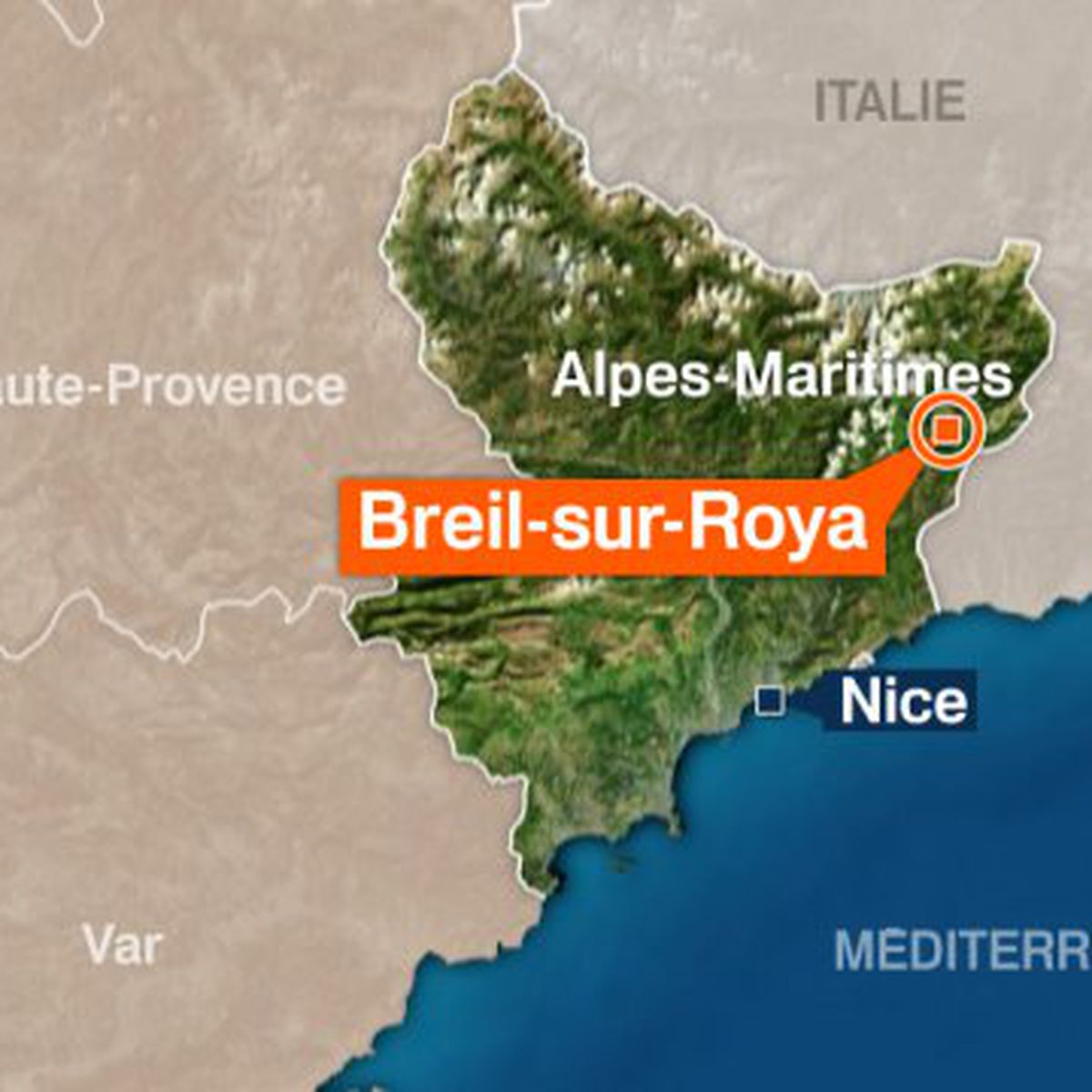 Sturm Alex: die Leichen eines Ehepaars aus Breil-sur-Roya in Italien gefunden