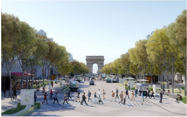 Grünes Licht für die Umwandlung der berühmten Pariser Champs-Elysees in einen Garten