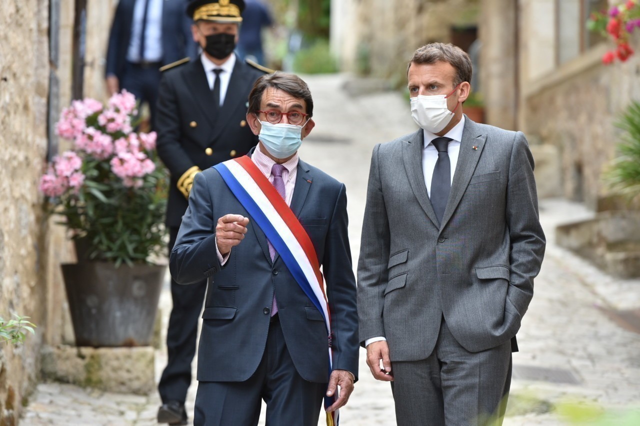 Emmanuel Macron: Der Präsident auf Wahlkampftour im Lot