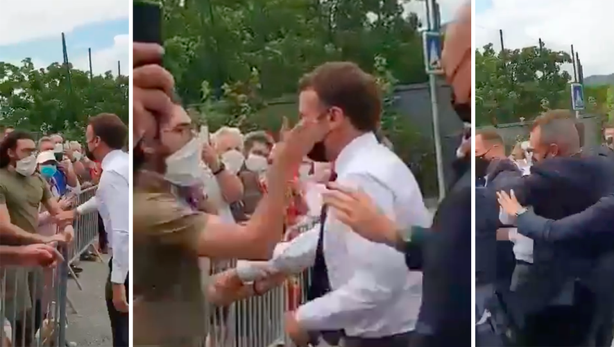 Macron-Ohrfeige: Schusswaffen und eine Kopie von Mein Kampf in der Wohnung eines der Angreifer entdeckt