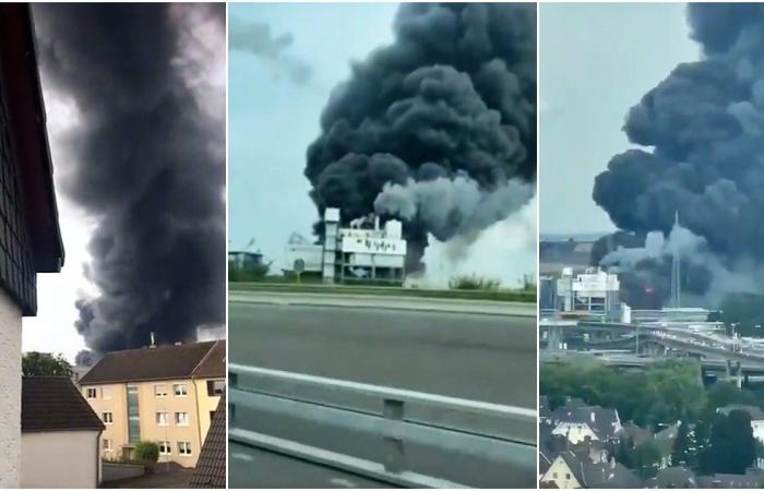 Deutschland: Riesige Explosion in Leverkusen, Anwohner werden gebeten, in den Häusern zu bleiben