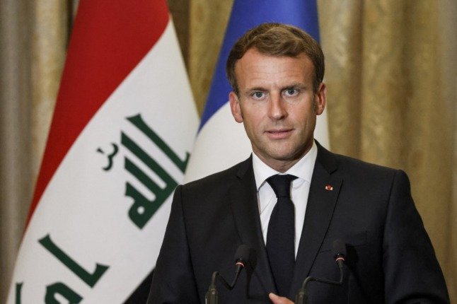Im Irak ruft Emmanuel Macron zur Wachsamkeit gegenüber dem sogenannten Islamischen Staat auf