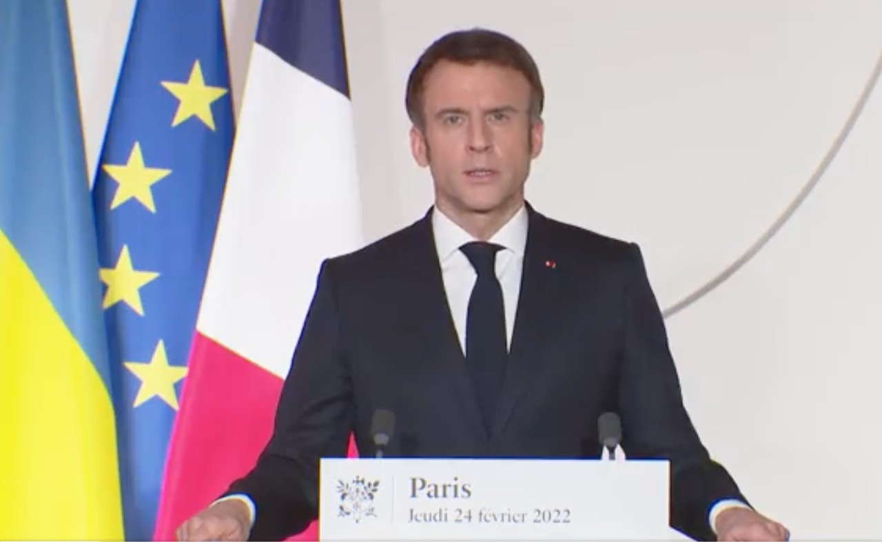 Krieg zwischen Russland und der Ukraine: Emmanuel Macron spricht im TV