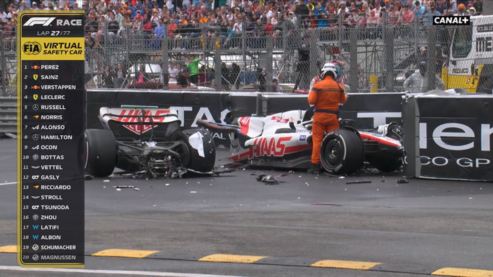 Formel 1: Mick Schumachers spektakulärer Unfall in Monaco