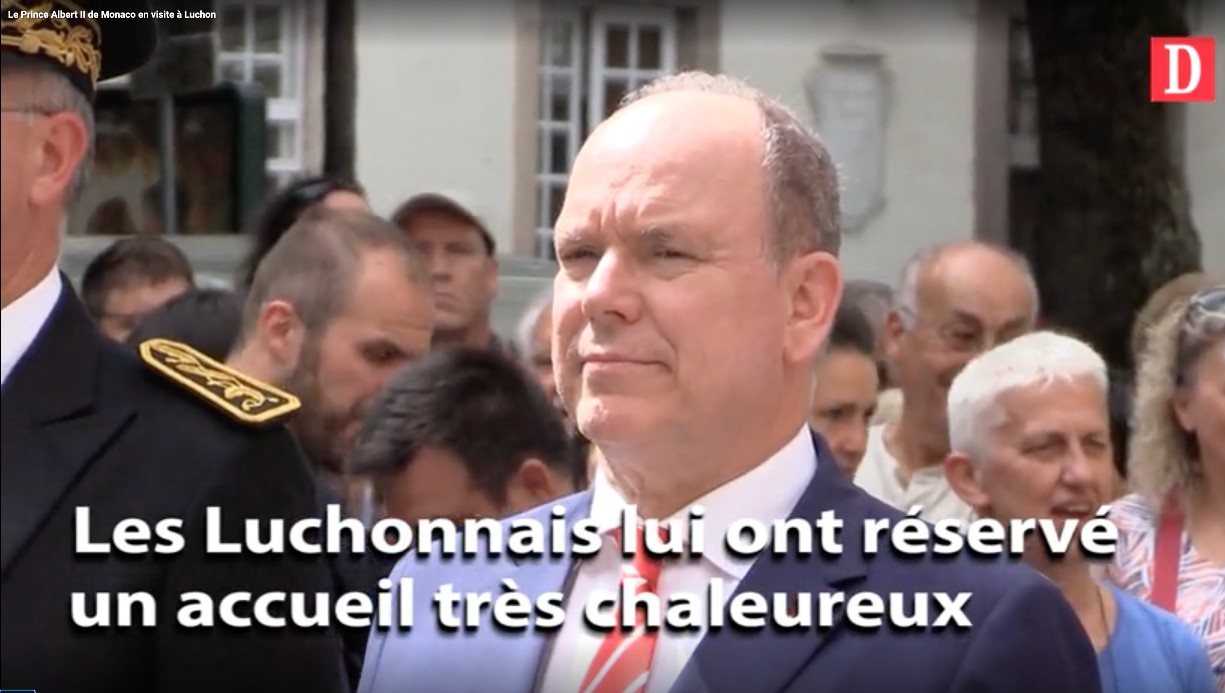 Albert II. von Monaco besucht Luchon in den Pyrenäen