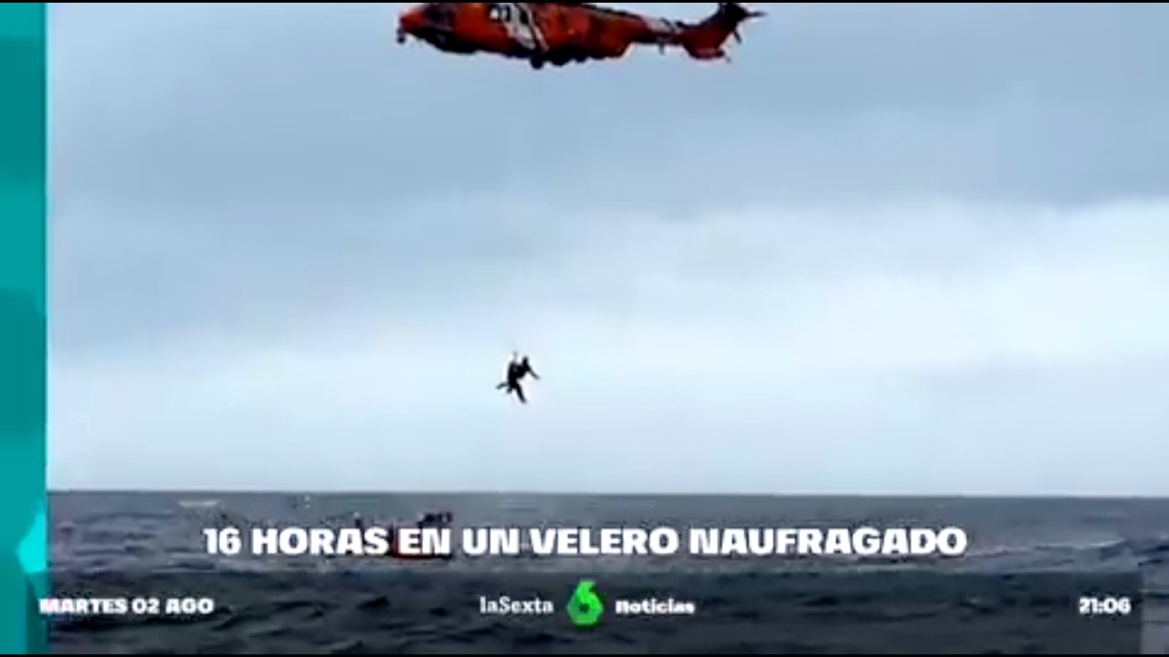 Unglaublich: Französischer Segler überlebt 16 Stunden in gekentertem Segelboot