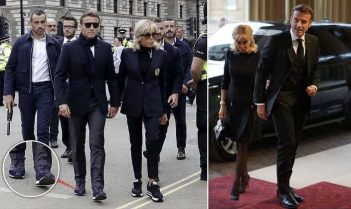 Beerdigung von Elizabeth II: Die Kleidung von Brigitte und Emmanuel Macron gestern in London schockiert die Briten