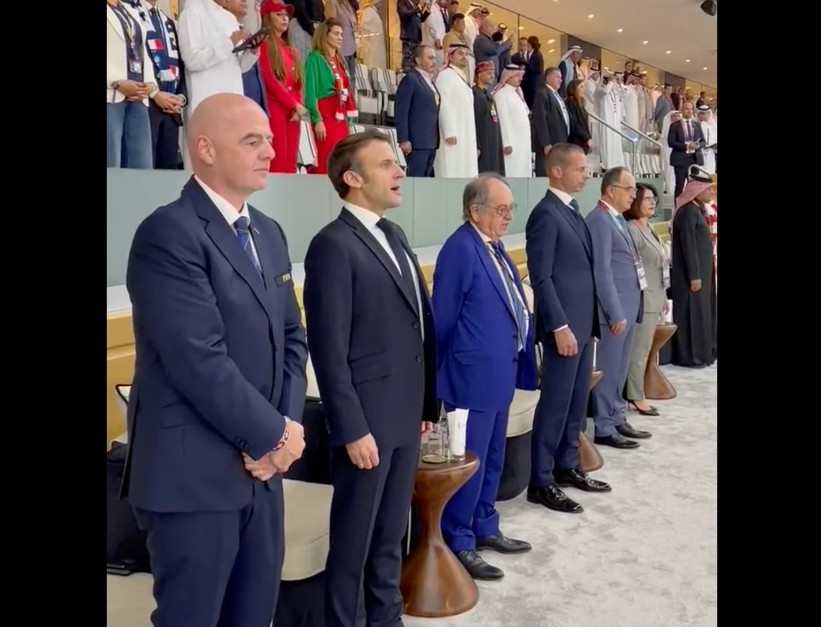 Emmanuel Macron: „Es ist großartig. Diese französische Mannschaft hat mich sehr stolz gemacht“