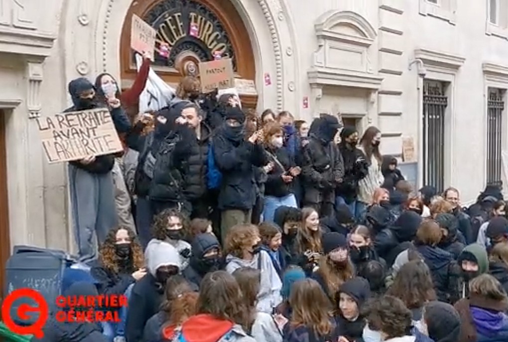 Streik_Gymnasium_Turgot_Paris