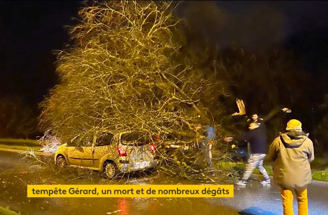 Sturm Gérard: ein Toter und hohe Sachschäden im Westen Frankreichs
