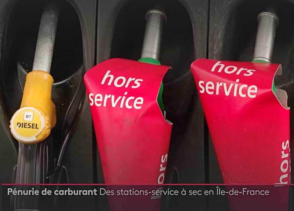 Kraftstoff: Engpässe an vielen Tankstellen der Region Île-de-France