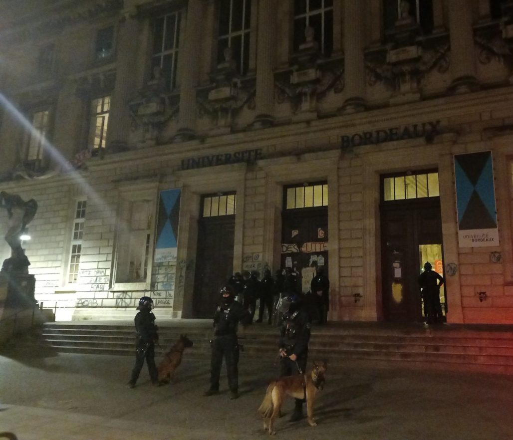 Rentenreform: Polizei räumt die seit zehn Tagen besetzte Universität Bordeaux-Victoire