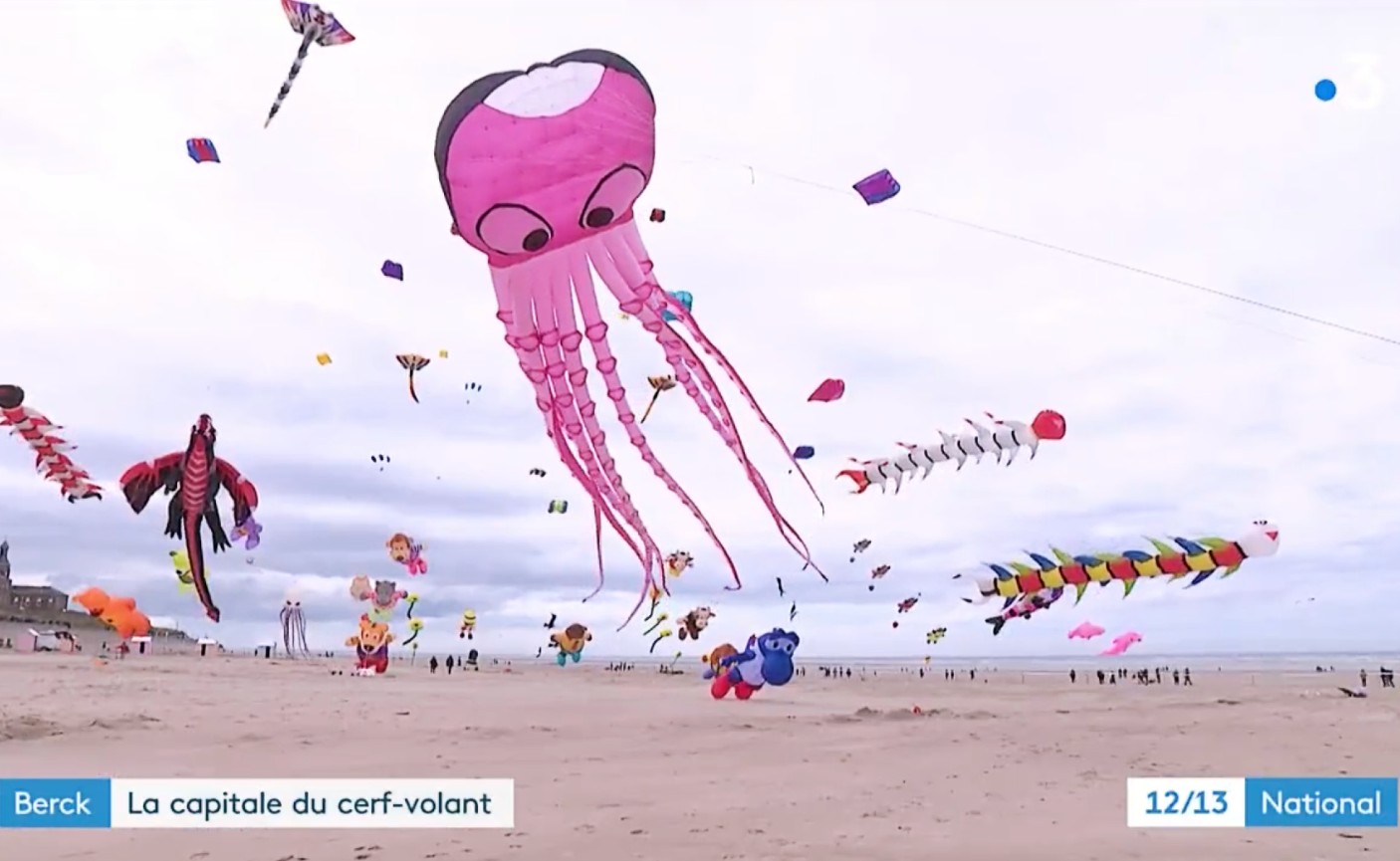 Pas-de-Calais: Touristenansturm beim Drachenfestival in Berck-sur-Mer