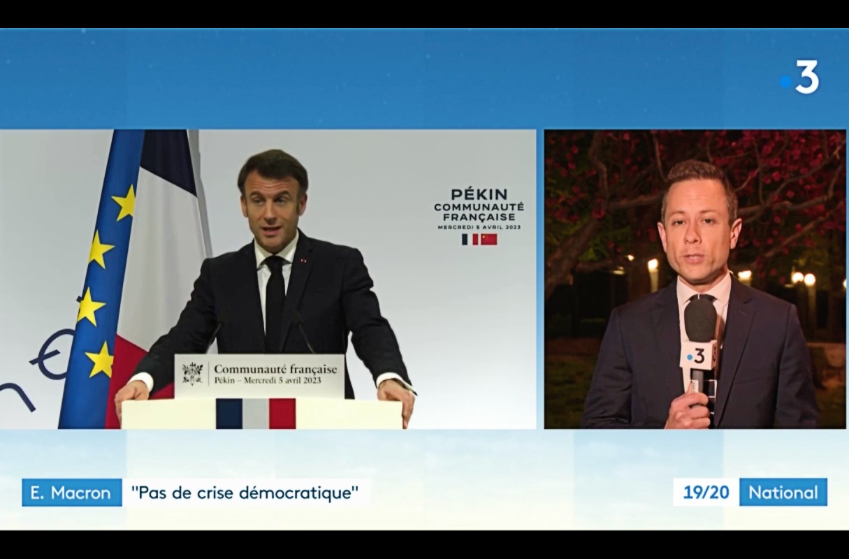 Rentenreform: Von Peking aus antwortet Emmanuel Macron den Gewerkschaften