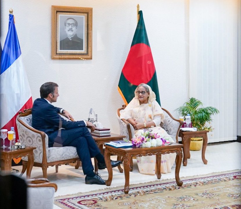 Politik: Emmanuel Macron besuchte Bangladesch
