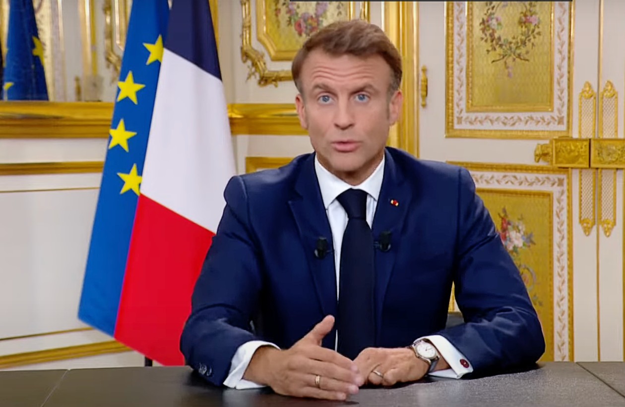 Macron_Ansprache_ScreenYouToube