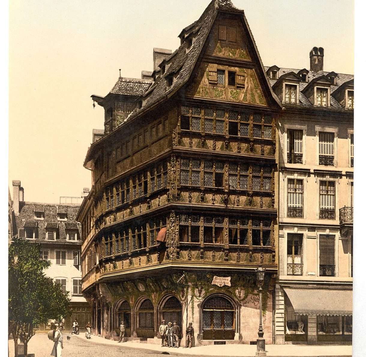 Brasserie_Kammerzell_um_1900