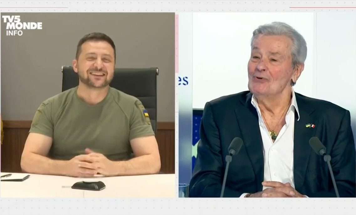 Alain Delon erhält Auszeichnung für seine Unterstützung der Ukraine