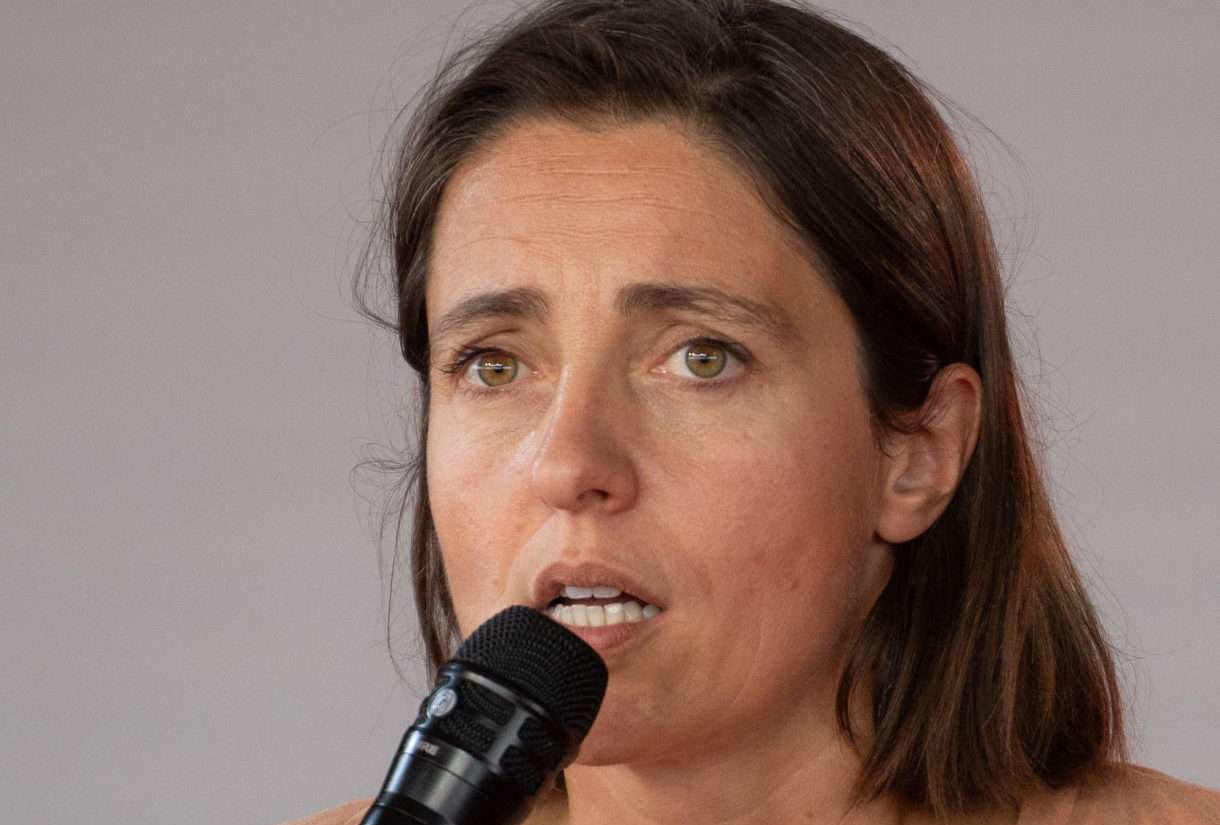 „Frankreich braucht sofort eine neue Regierung“, fordert Sophie Binet von der Gewerkschaft CGT