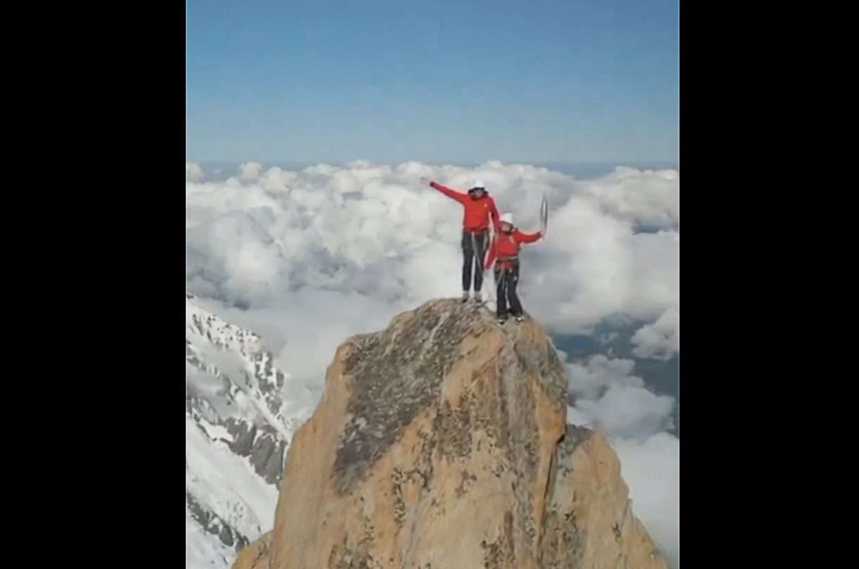 Paris 2024: Die Olympische Flamme erobert den Mont-Blanc