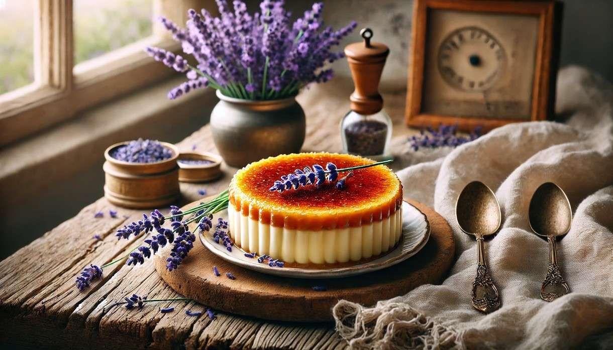 Lavendel-Creme-Brulee