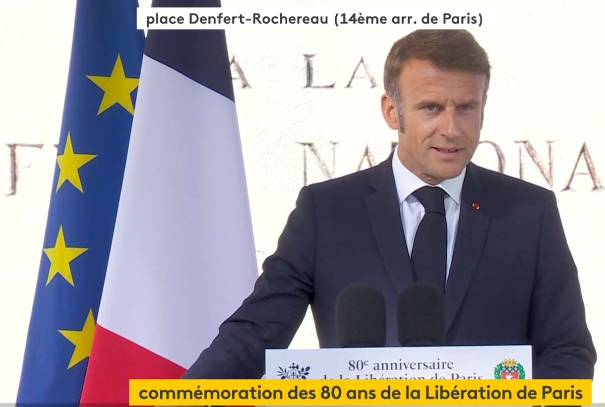 80 Jahre Befreiung von Paris: Macron betont einen „endlosen Kampf gegen den Hass“