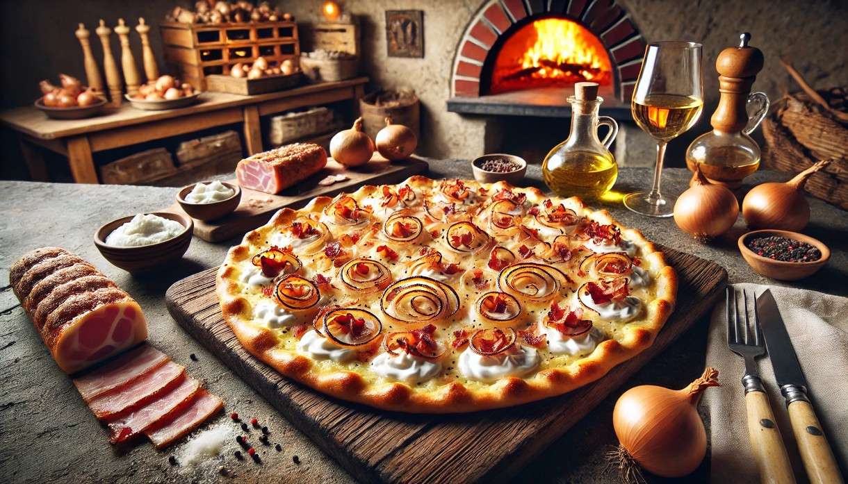 Flammkuchen (Tarte flambée) – Ein kulinarisches Erbe des Elsass