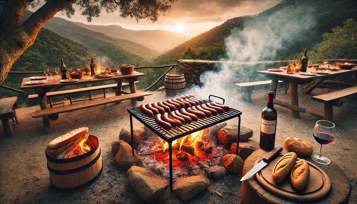Figatellu-Grillade: Ein Stück korsische Tradition über dem Feuer