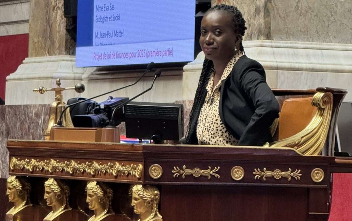 Als Erste schwarze Frau leitet Nadège Abomangoli eine Sitzung in der französischen Nationalversammlung