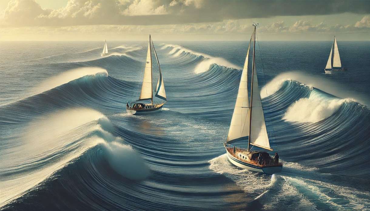 Illustration_hohe-Wellen_Segelboote