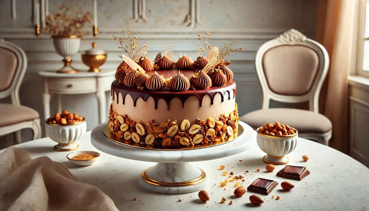 Nougat-Torte