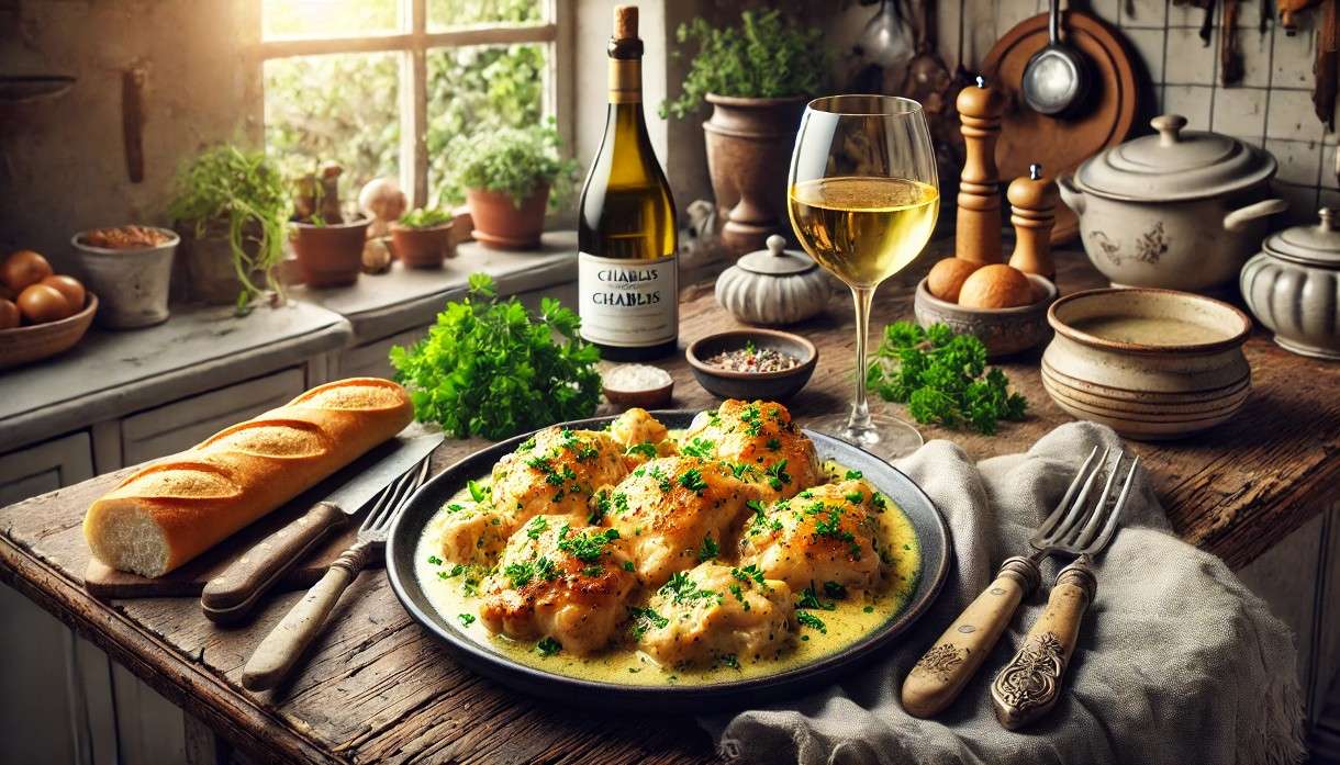 Poulet à la Chablisienne: Ein Burgundischer Klassiker mit Chablis-Wein
