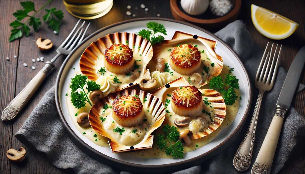 Coquilles Saint-Jacques à la Parisienne: Ein klassisches französisches Gericht