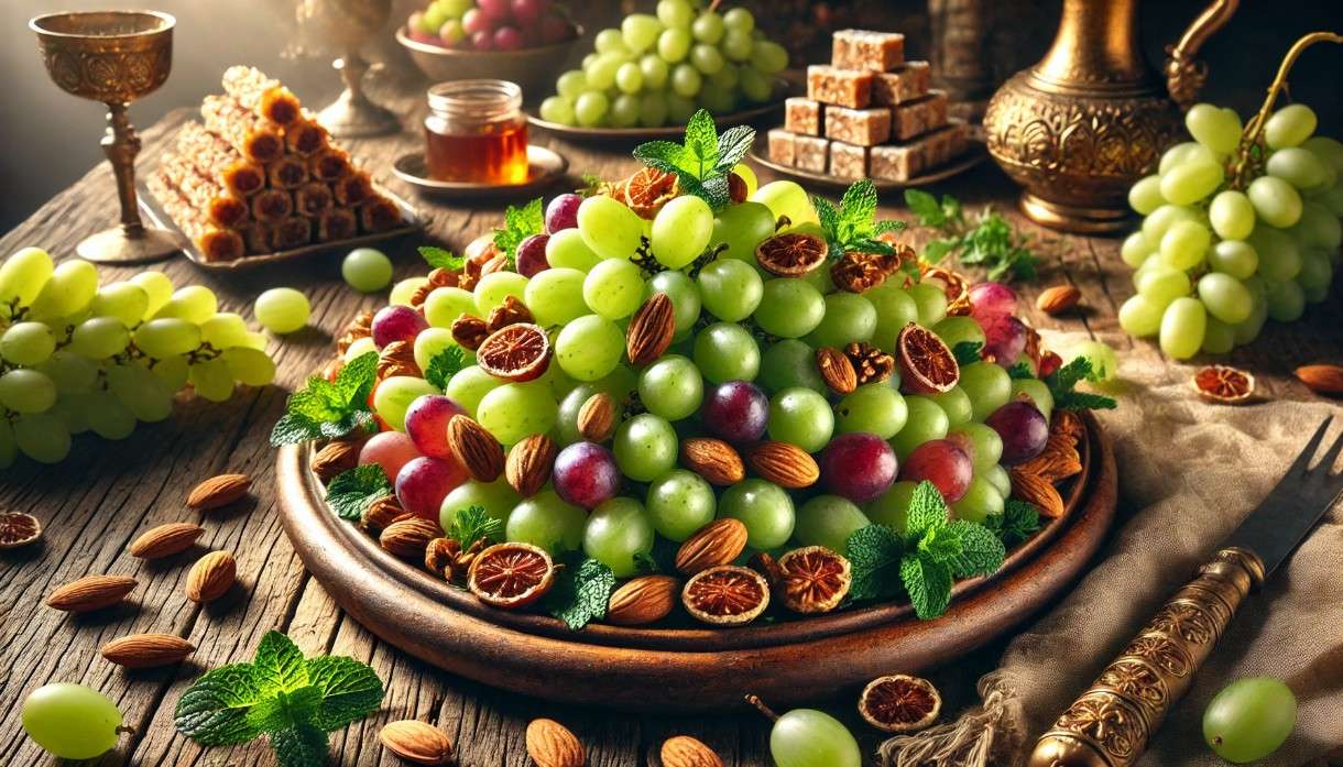 Frische-Trauben-Dessert