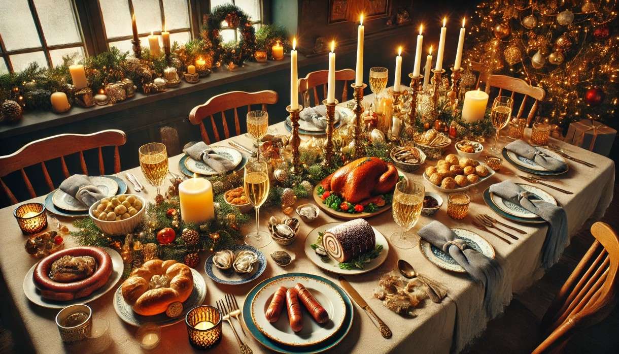 Der kulinarische Unterschied zwischen Deutschen und Franzosen am 24. Dezember