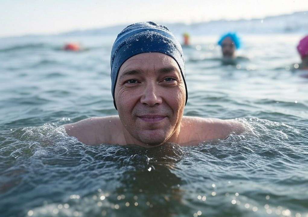 Eiskaltes Vergnügen: Schwimmen bei 6 Grad in der Haute-Savoie