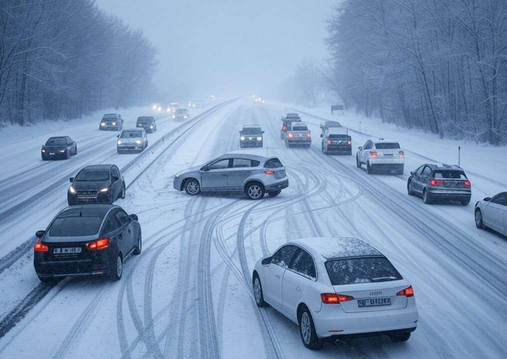 Chaos auf der A25: Blitzeis sorgt für Massenkarambolagen zwischen Lille und Dunkerque