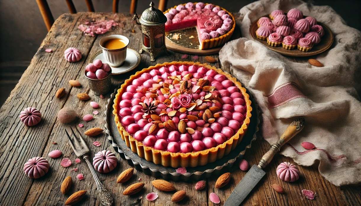 Aus den Bouchons von Lyon: Tarte aux Pralines Roses – Ein süßer Genuss