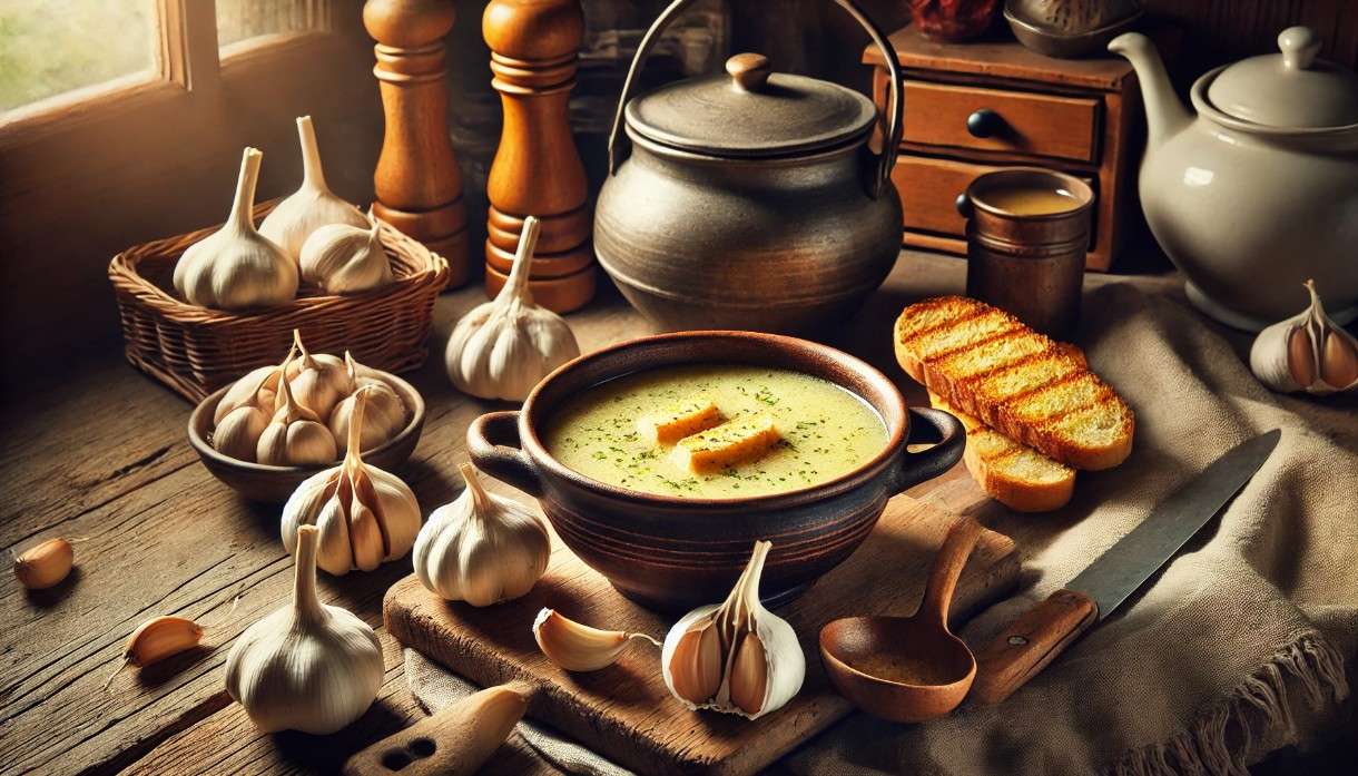 Gastronomische Wiederentdeckungen: Tourin à l’ail – Die Knoblauchsuppe aus Südwestfrankreich