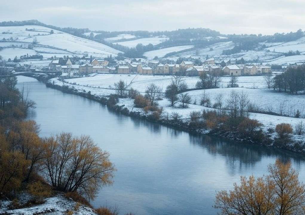 Wintereinbruch in Frankreich: Schnee, Starkregen und Unwetterwarnungen
