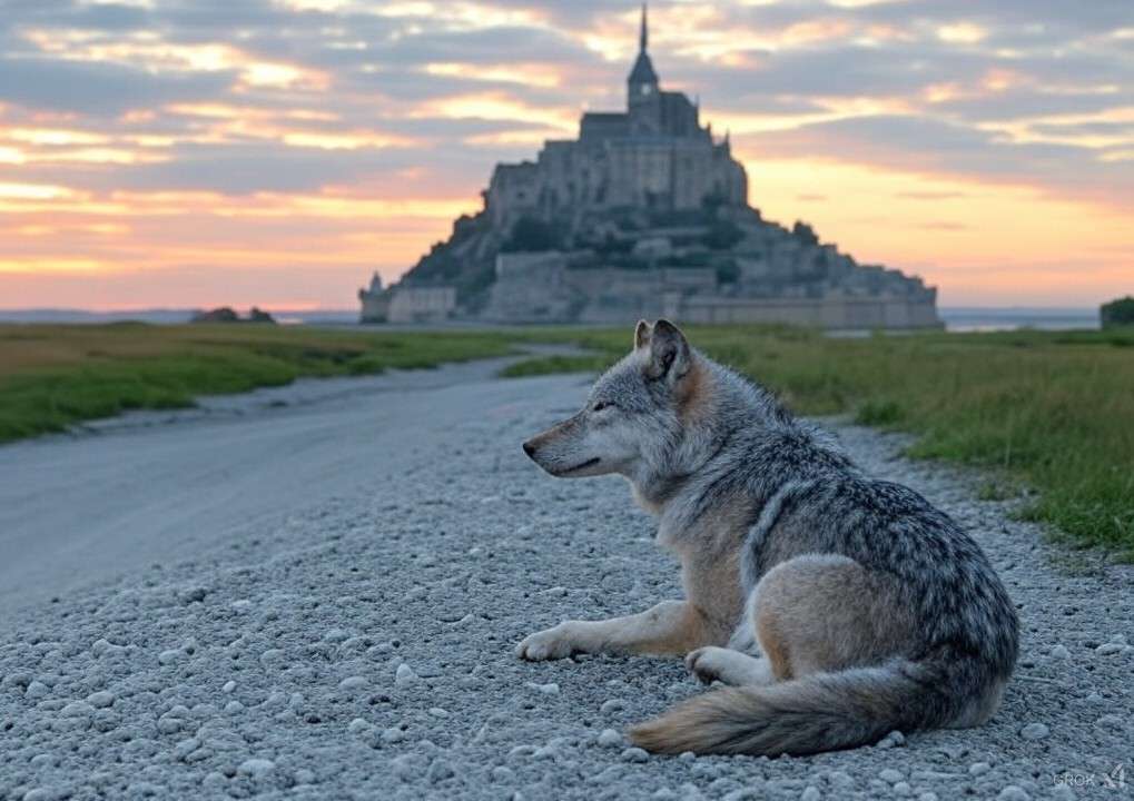 Ein Wolf in der Bucht des Mont-Saint-Michel – Rückkehr eines legendären Raubtiers