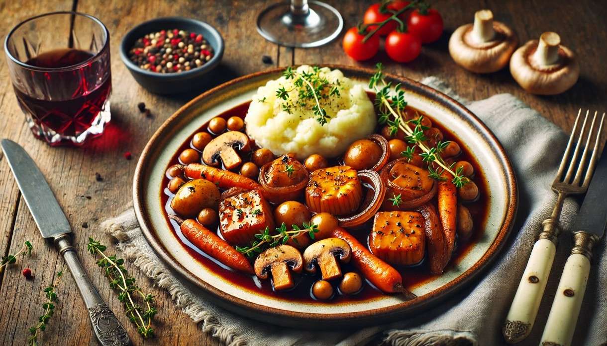 Coq-au-Vin-vegetarisch