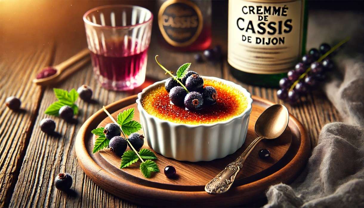 Crème Brûlée au Cassis – Burgundische Eleganz auf dem Dessertteller