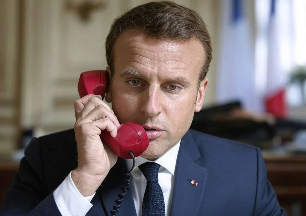 Emmanuel_Macron_rotes_Telefon_Illustration