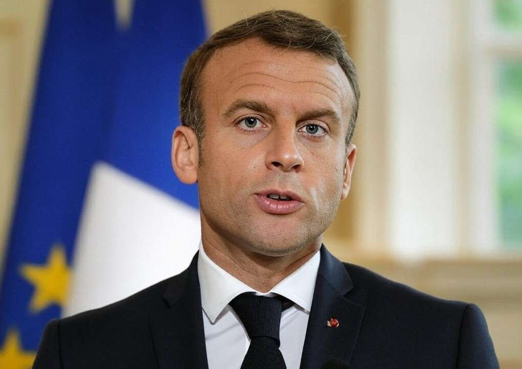Macron_TV-Ansprache_Illustration