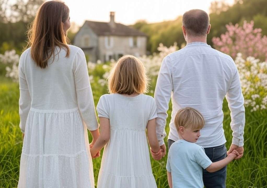 Osterurlaub_Frankreich_Familie_Illustration