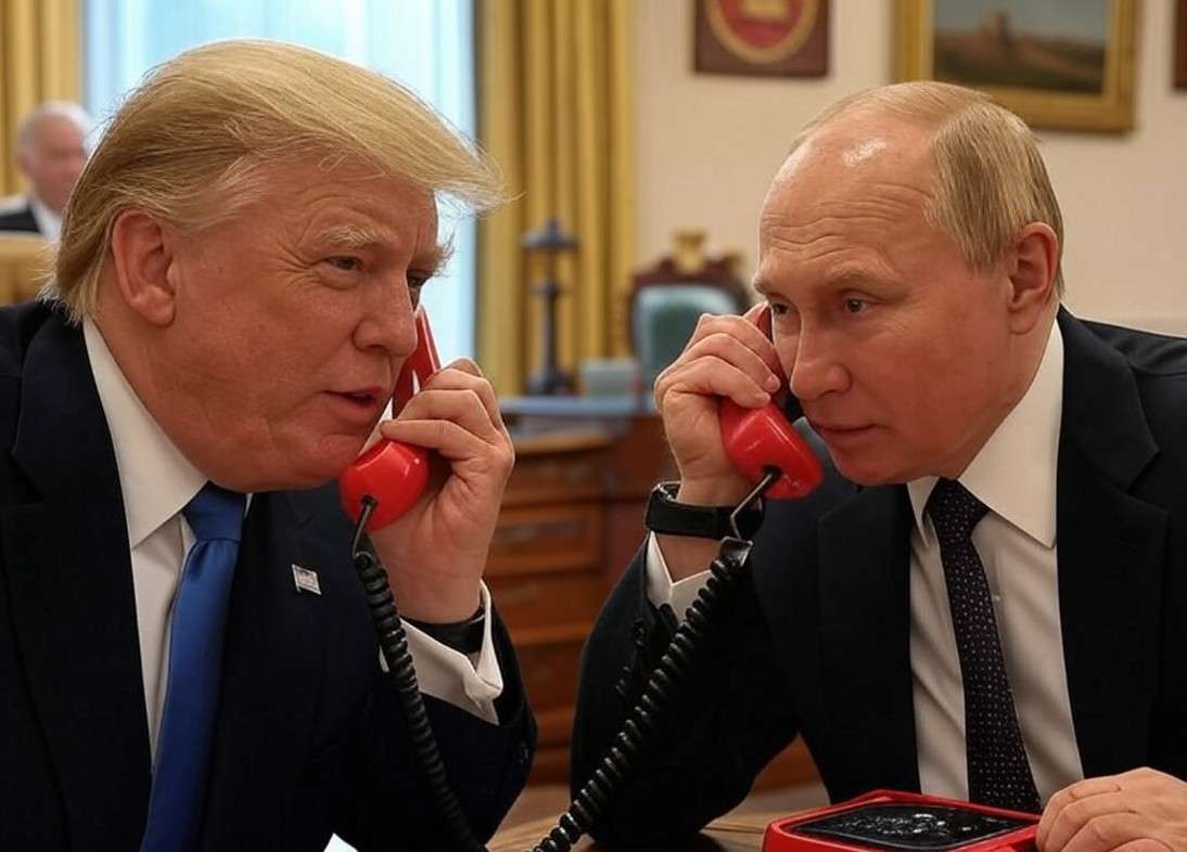 Putin_Trump_Telefon_Illustration