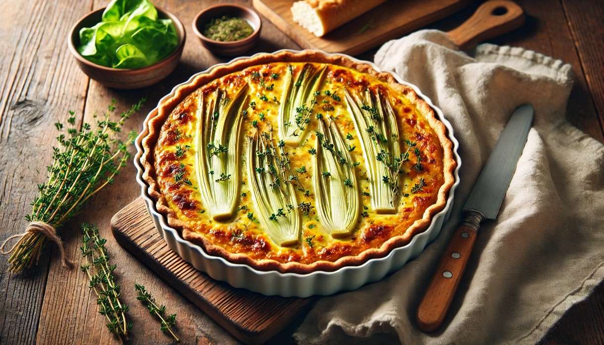 Leichtes in der Fastenzeit: Quiche aux Poireaux Sans Pâte – teiglose Lauchquiche