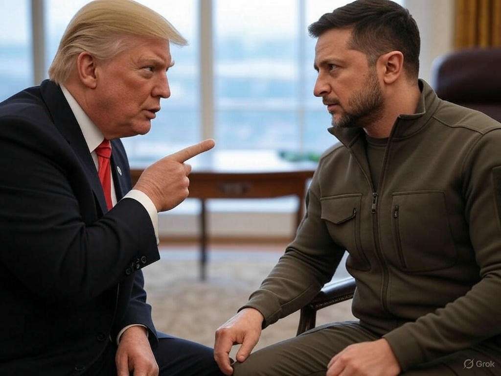 Donald_Trump_Wolodymyr_Selenskyj_Diskussion_Illustration