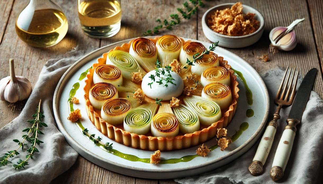 Lauch-Tarte-Tatin